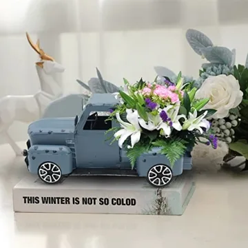 Charming Fleecy Day Vintage Truck Décor for Home Decoration