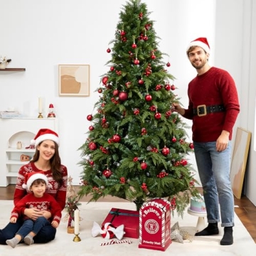 YESPERS 41PCS Shatterproof Red Christmas Ornaments Set - Vintage Decorations for Any Holiday Celebra...