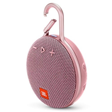 JBL Clip 3 Dusty Pink - Waterproof Portable Bluetooth Speaker