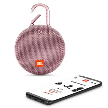 JBL Clip 3 Dusty Pink - Waterproof Portable Bluetooth Speaker