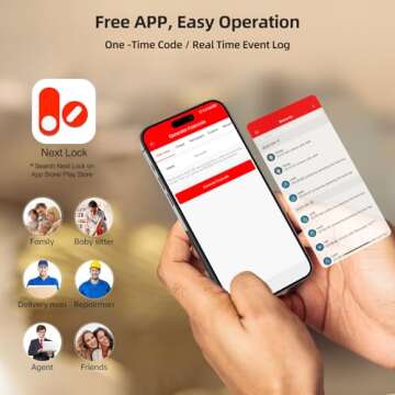 Smart Locks WiFi Deadbolt: SMONET Fingerprint Front Door Lock Keyless Entry with Keypad Electronic Digital Deadbolt Alexa Gateway Remote Control, Bluetooth APP KeyFob Code Auto-Lock for Home, Black