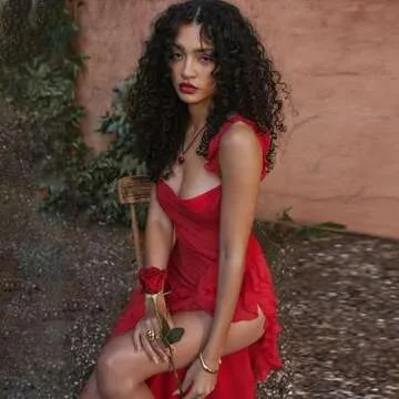 2023 New Women Sleeveless Ruffle Split Maxi Dress Summer Solid Spaghetti Strap Square Neck Cocktail Evening Party Sun Dresses Red