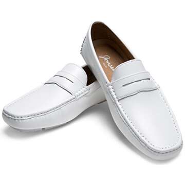 Jousen Men's Casual Penny Loafers Stylish Slip On Shoes
