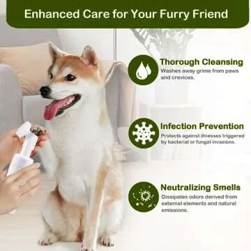 WIKIMO Waterless Dog Paw Cleaner - Spray & Scrub Solution