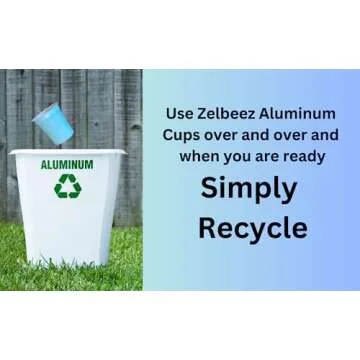 Zelbeez Chill 16 oz Aluminum Cups Set - Eco-Friendly & Fun