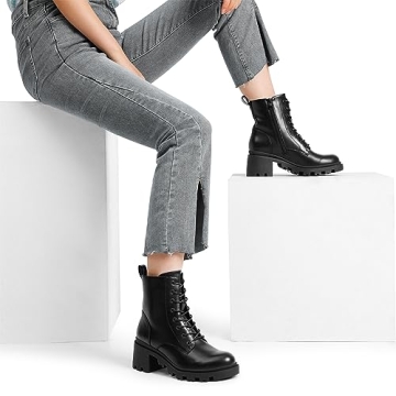DREAM PAIRS Women's Combat Ankle Boots for Fall Style