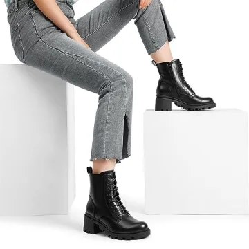 DREAM PAIRS Women's Combat Ankle Boots for Fall Style