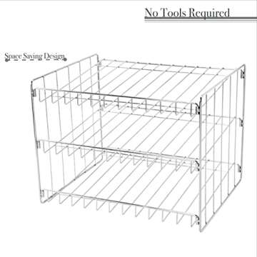 Kitchen Details 3 Tier Can Organizer | Canned Food Storage Rack | Kitchen Cabinet and Pantry Organization | Holds 36 Cans | Space Saving | Chrome