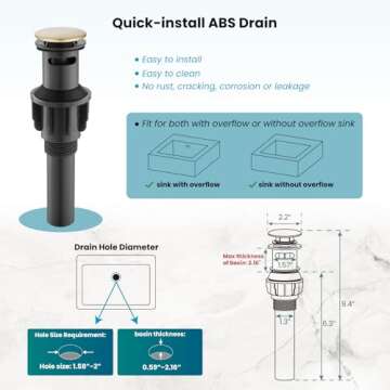 gotonovo 3 Hole Widespread Bathroom Sink Faucet Double Cross Handle Mixer Tap Faucet for Bathroom Sink Vanity Faucet Deck Mount Basin Hot Cold Water Matching Pop Up Drain Antique Brass