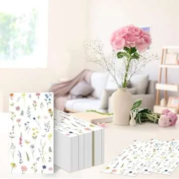 50 Wildflower Disposable Napkins for All Celebrations