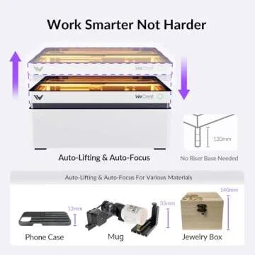 WeCreat 20W Laser Engraver & Cutter - Perfect for Crafts