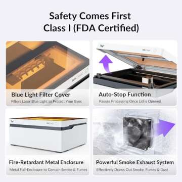 WeCreat 20W Laser Engraver & Cutter - Perfect for Crafts