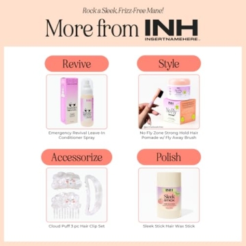 INH Vegan Bristle Brush for Smooth, Shine & Detangling