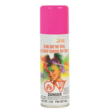 Rubie's Bright Color Hairspray - Vibrant Pink for Creative Fun