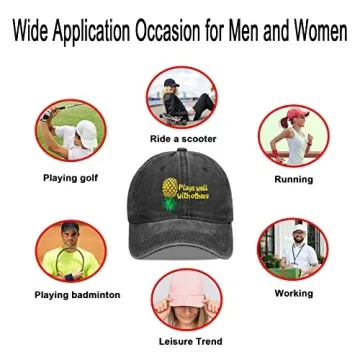 Stylish Pineapple Baseball Cap - Adjustable and Fun