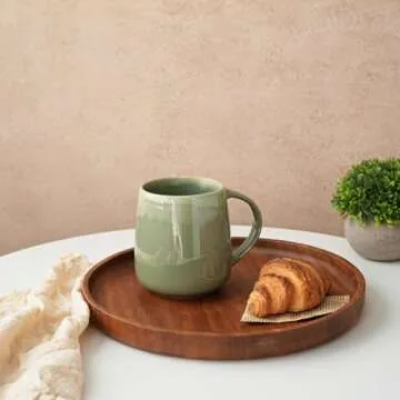 Bosmarlin 22 Oz Reactive Glaze Ceramic Coffee Mug