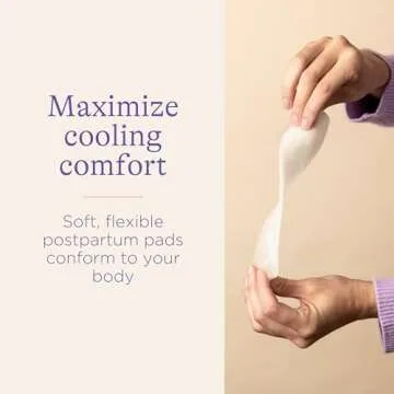 Lansinoh Postpartum Cooling Pads, Perineal Ice Packs, 12 Count, Witch Hazel Pads for Postpartum Care, Postpartum Essentials Padsicles with Cooling and Comforting Aloe Vera