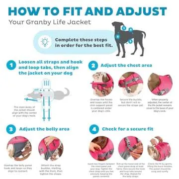 Outward Hound Granby Splash Dog Life Jacket - Pink