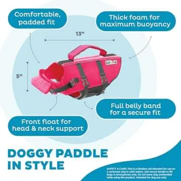 Outward Hound Granby Splash Dog Life Jacket - Pink