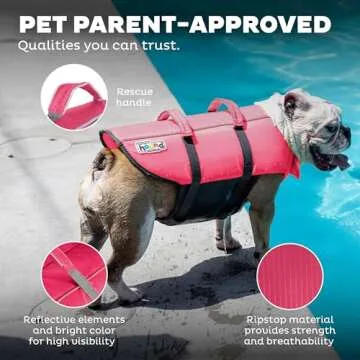 Outward Hound Granby Splash Dog Life Jacket - Pink