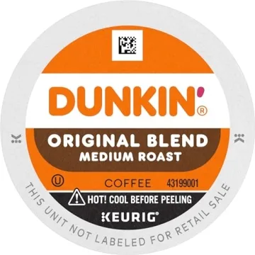 Dunkin' Medium Roast Coffee K-Cup Pods - 128 Count