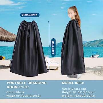 SMEKLYN Changing Tent for Kids Portable Changing Room Pop Up Instant Dressing Room for Children Dancer Changing Curtain Cloak Changing Cover Ups Dance Competition Essentials
