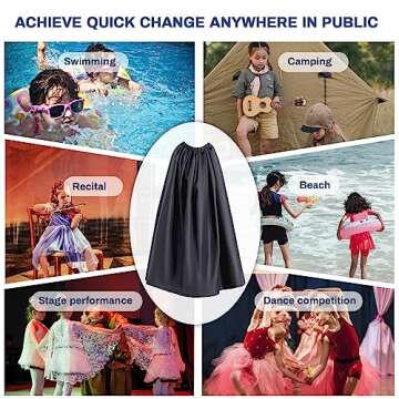 SMEKLYN Changing Tent for Kids Portable Changing Room Pop Up Instant Dressing Room for Children Dancer Changing Curtain Cloak Changing Cover Ups Dance Competition Essentials