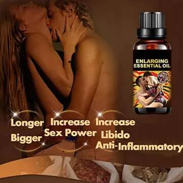Men Massage Oil for Sex -Sexual Enhancement Erection Cream Penisgrowth Oil Longer Thicker Penis Energy Massage Essential Oil Sex Men Energy for Care Delay Performance Boost Strength
