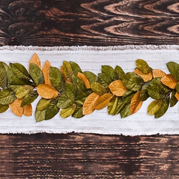 Vita Domi 6ft Magnolia Leaf Garland for Elegant Decor