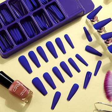 Matte Extra Long Ballerina Press on Nails