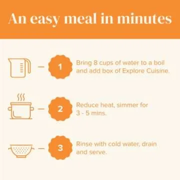 Explore Cuisine Organic Edamame Spaghetti - 8 oz - Easy-to-Make Pasta - High in Plant-Based Protein - Non-GMO, Gluten Free, Vegan, Kosher - 4 Servings