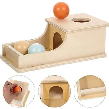 YAANI Object Permanence Box, Baby Toys 6-12 Months, Montessori Toys for 1 Year Old, Sensory Toys, Toddler Toys, Baby Boy Gifts, Toys for Girls, Baby Girl, Toys for 2 Year Old, Montessori Toys