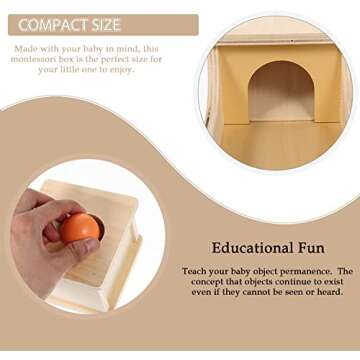 YAANI Object Permanence Box, Baby Toys 6-12 Months, Montessori Toys for 1 Year Old, Sensory Toys, Toddler Toys, Baby Boy Gifts, Toys for Girls, Baby Girl, Toys for 2 Year Old, Montessori Toys