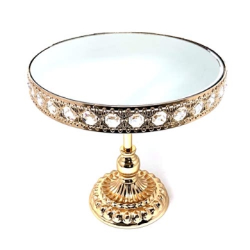 Elegant Gold Plated 3-Piece Cake Stand Set