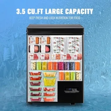 Mini Chest Freezer 3.5 Cu. Ft. with Display