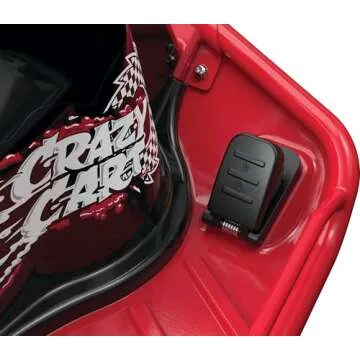 Razor Crazy Cart - 24V Electric Drifting Go Kart - Variable Speed, Up to 12 mph, Drift Bar for Controlled Drifts, One Size, Black/Red