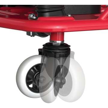 Razor Crazy Cart - 24V Electric Drifting Go Kart - Variable Speed, Up to 12 mph, Drift Bar for Controlled Drifts, One Size, Black/Red