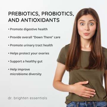 Dr. Brighten Women’s Probiotic - Probiotics, Prebiotics with Antioxidants & Sunfiber for Healthy Hormones, Balanced Female Microbiome, Ovaries and Immune Health - 60 Capsules