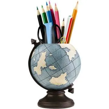 MUAMAX Globe Pen Pencil Holder | Desk Organizer