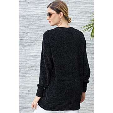 ZKESS Cozy Velvet Chunky Pullovers Sweater for Women