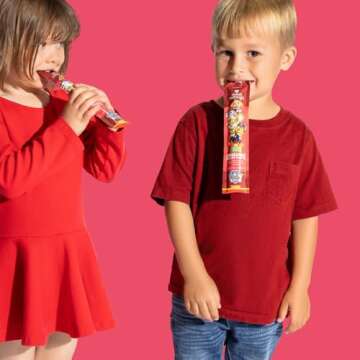 Sweet Nothings, PAW Patrol Apple Berry, USDA Organic Kids' Squeezable Super Fruit Popsicle Pops, Value Pack of 24 - Dye-Free, No Added Sugar, Dairy-Free, Vegan, Healthy Organic Fruit and Veggie Pops, Freeze & Enjoy
