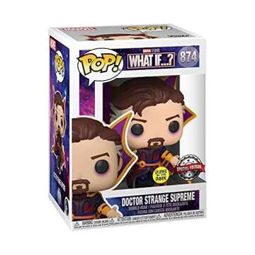 Funko POP Marvel: What If? - Doctor Strange Supreme, Glow in The Dark Amazon Exclusive Edition