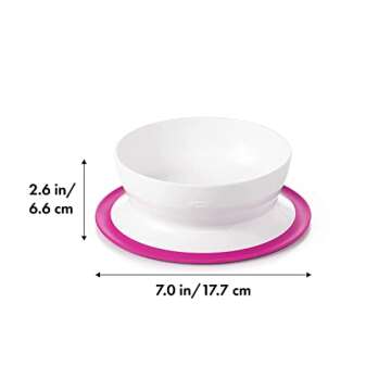 OXO Tot Stick & Stay Suction Bowl - Pink: The Ultimate Solution for Mess-Free Mealtime