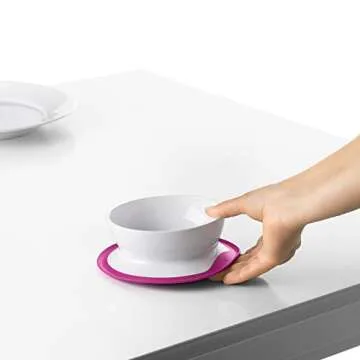 OXO Tot Stick & Stay Suction Bowl in Pink - Mess-Free Feeding Solution