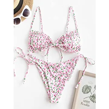 Stylish ZAFUL Floral Bikini Set for Summer Fun