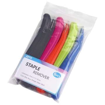 Magnetic Staple Remover 6-Pack for Easy Paper Cleanup