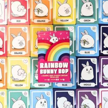 Rainbow Bunny Bop Card Game for Family Fun
