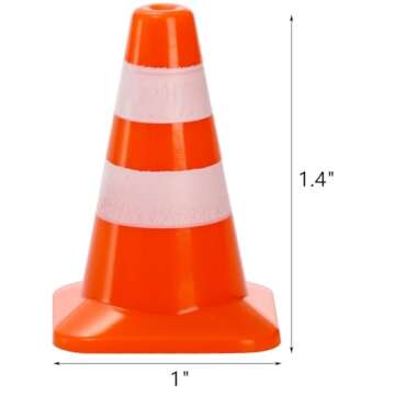 ZEAYEA 30 Pcs Mini Plastic Traffic Cones: Perfect for Training and Education