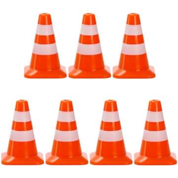 ZEAYEA Mini Traffic Cones - Fun and Educational Props
