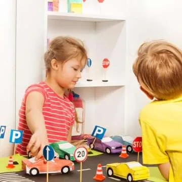 ZEAYEA Mini Traffic Cones - Fun and Educational Props